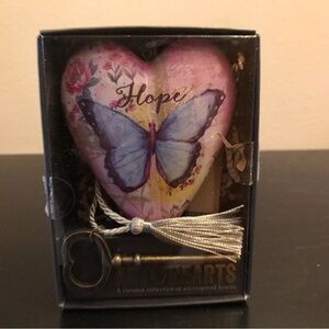 Decorative Heart with Butterfly Design